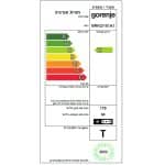 מקרר מקפיא תחתון GORENJE גורניה NRKI2181A1