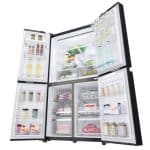 מקרר מקפיא תחתון 4 דלתות LG אל ג'י GRB718MB