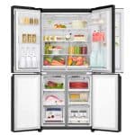 מקרר מקפיא תחתון 4 דלתות LG אל ג'י GRB608BDID