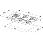 כיריים גז LOFRA לופרה HGB950