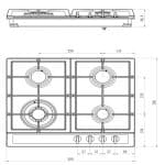 כיריים גז LY VENT לי ונט HOT664B