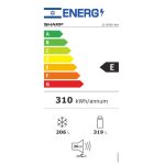 מקרר מקפיא תחתון 4 דלתות SHARP שרפ SJ-8590-WH