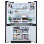 מקרר מקפיא תחתון 4 דלתות SHARP שרפ SJ8801BK